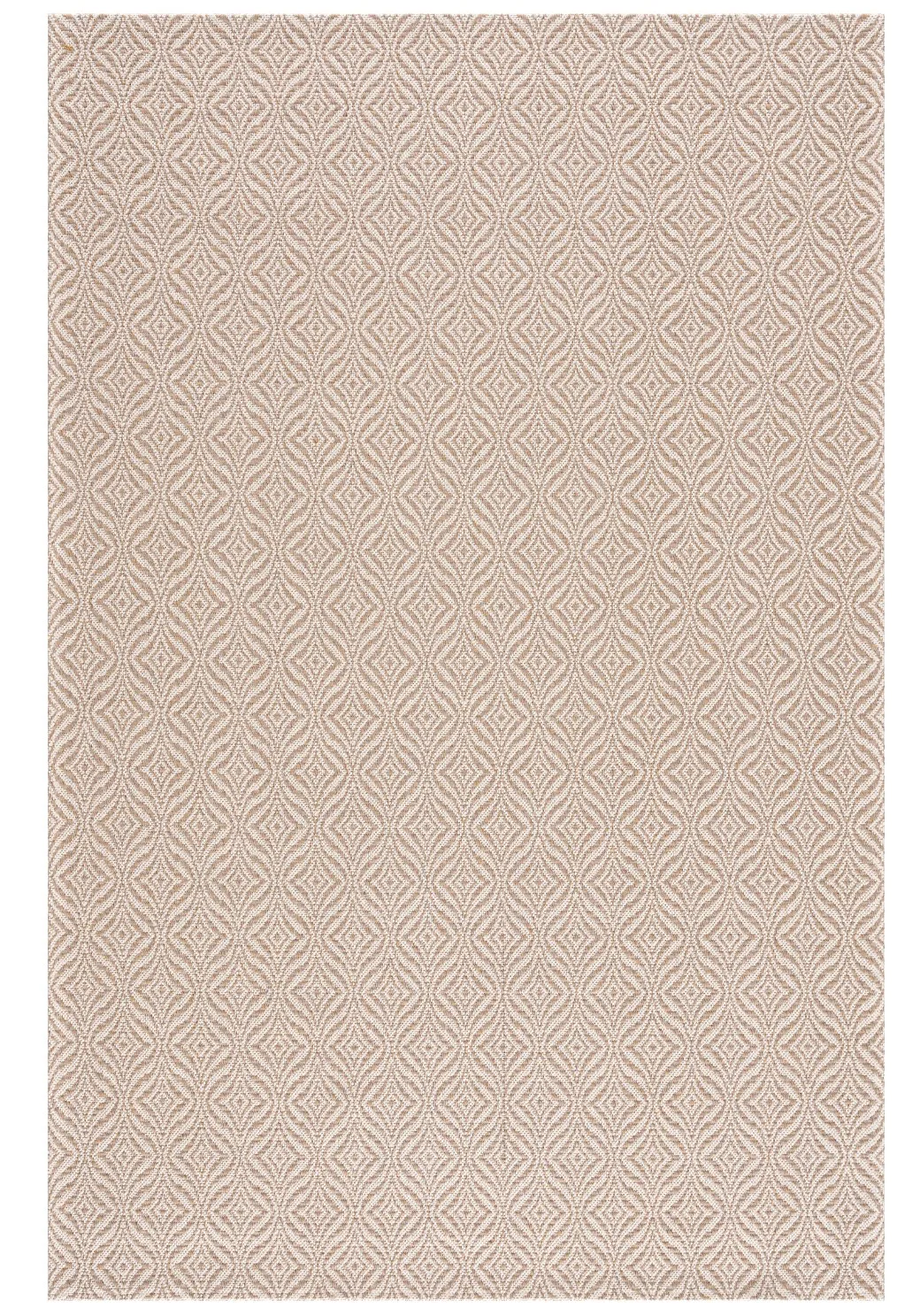 Bomullsteppe - Hvitanes (beige) (Størrelse: 75 x 240 cm)