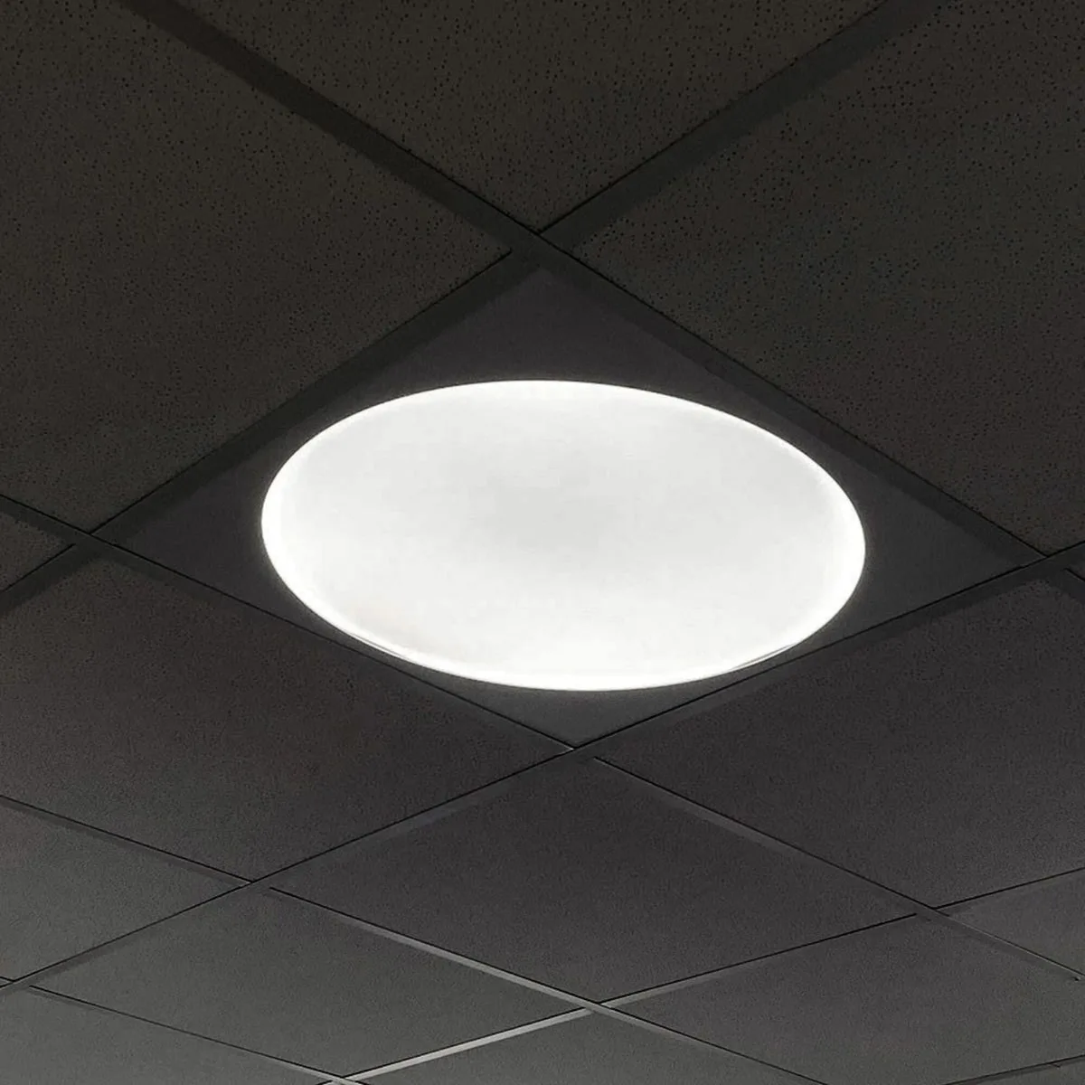 Think Cirkelram till LED-panel 600x600 Svart