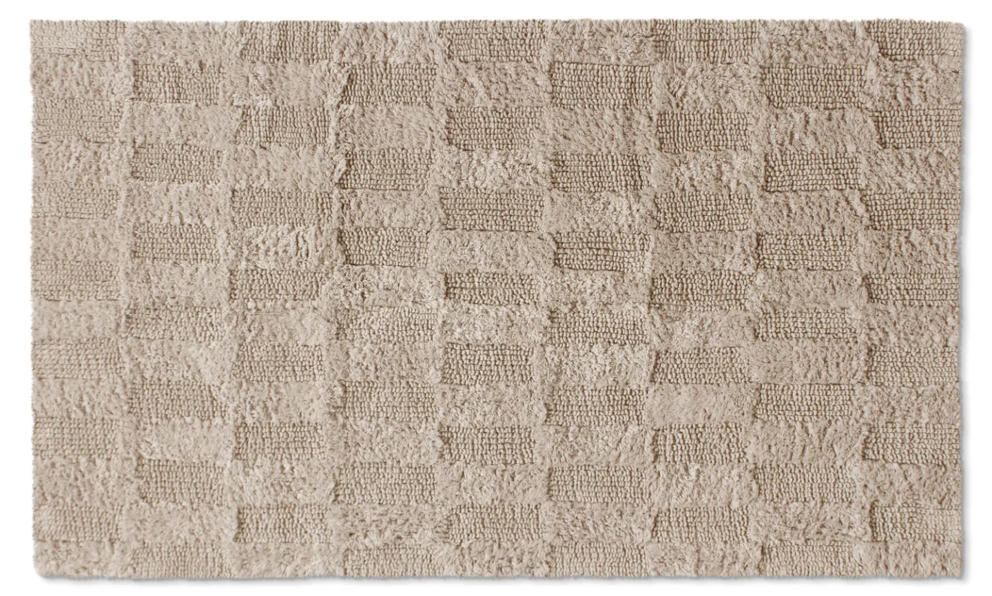 Baderomsmatte - Bevin (beige) (Størrelse: 70 x 120 cm)