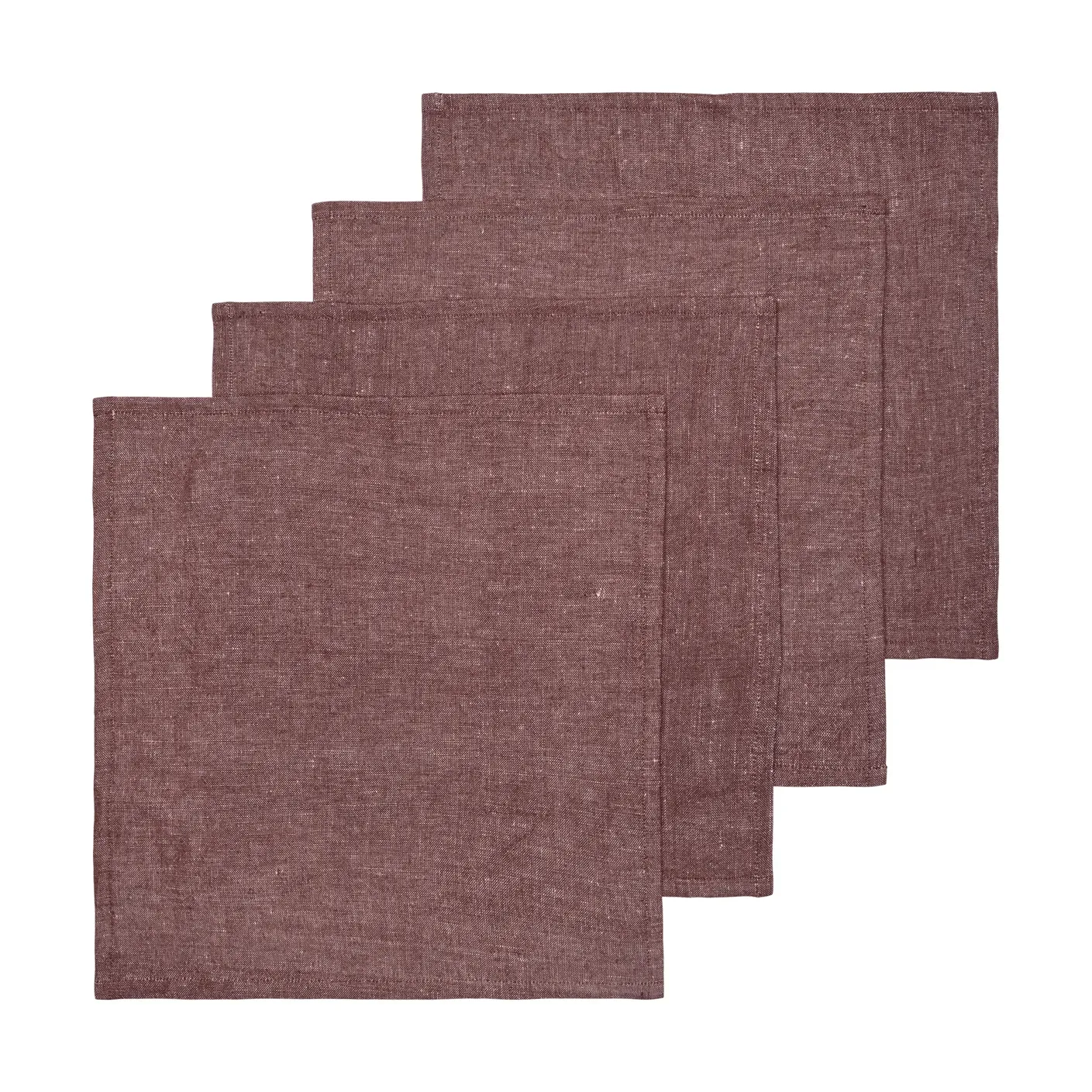 Ferm Living Hale Serviette 4er Pack Chestnut, 35x35 cm