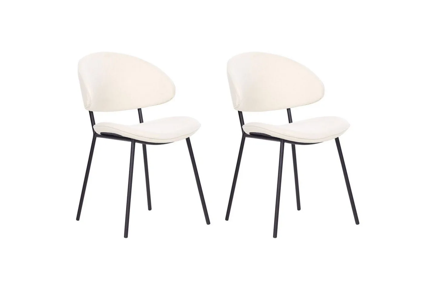 Matsalsstol Kiana set om 2 Beige - Beige