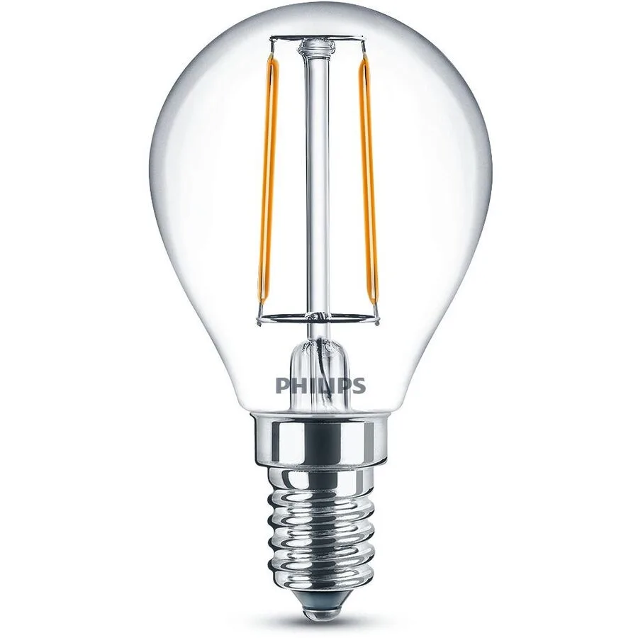 Leuchtmittel Philips Glas E14 400 W - Farbe: Transparent - LED - Lichtfarbe: Extra warmweiss - LED Leuchtmittel
