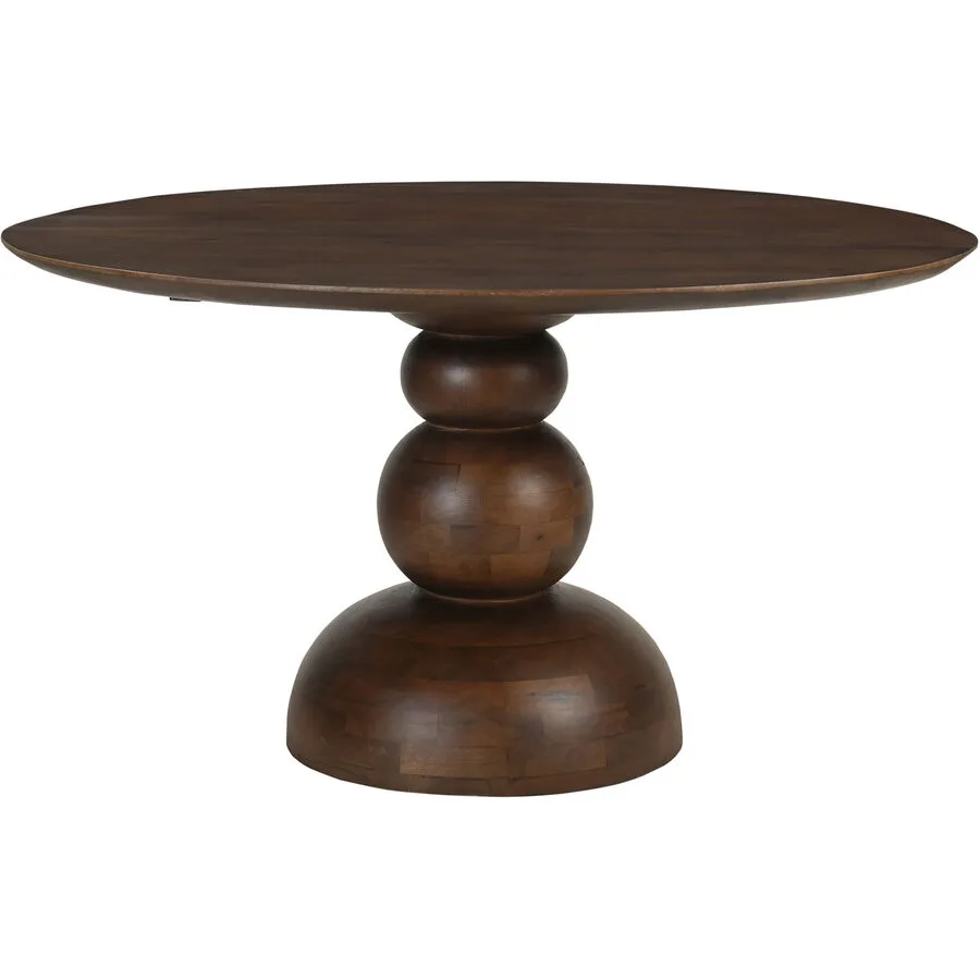 Tisch Rondo Braun Holz 130 cm - Material: Mangoholz massiv