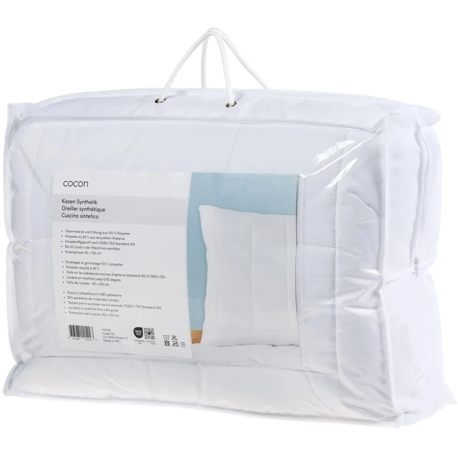 Kissen COCON Weiss Polyester 65 x 100 cm