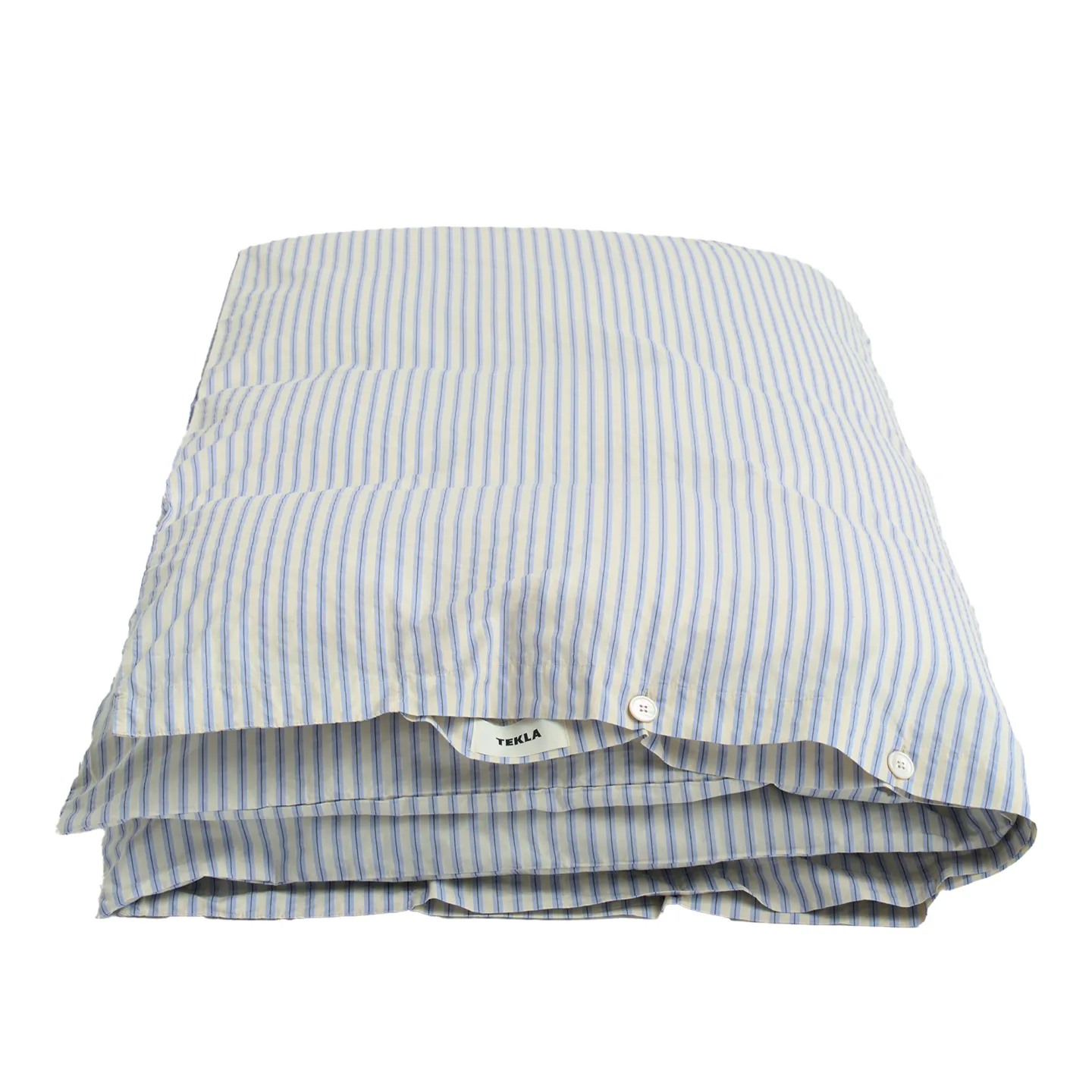 Tekla - Percale, Single Duvet Cover, Flint Stripes, 150X210 - Påslakan