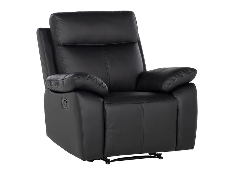 Relaxsessel BOSCARI Echtleder schwarz