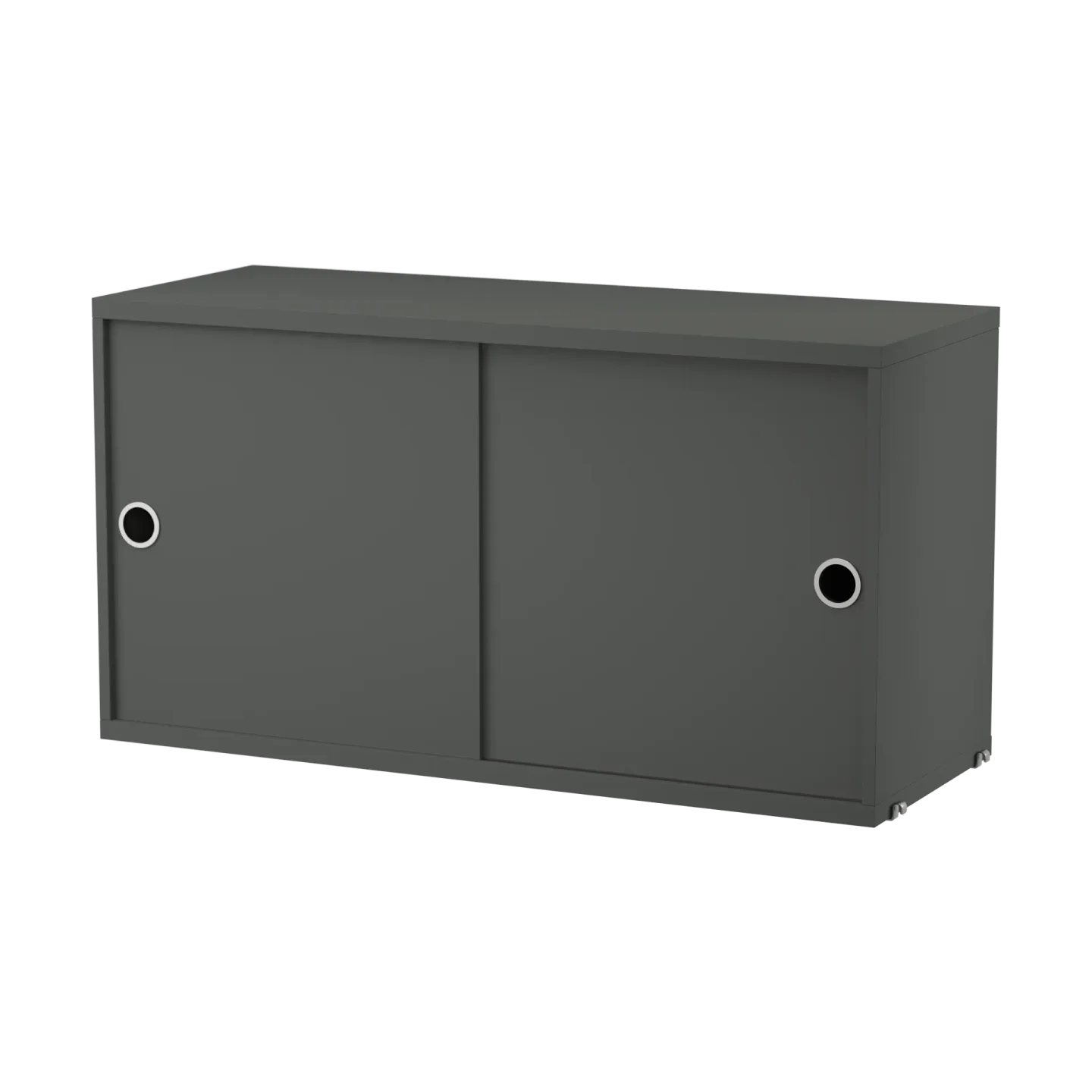 String String Schrank mit Schiebetür Dunkelgrau, 78x30 cm