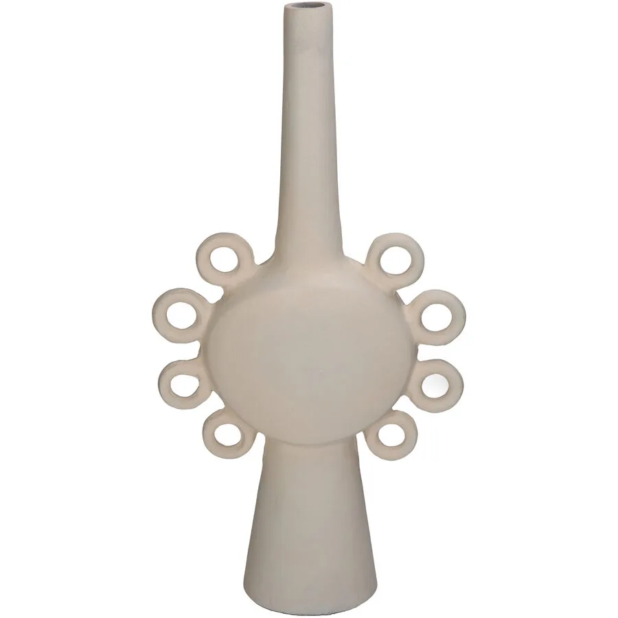 Vase Myko elfenbein Aluminium H 45 cm