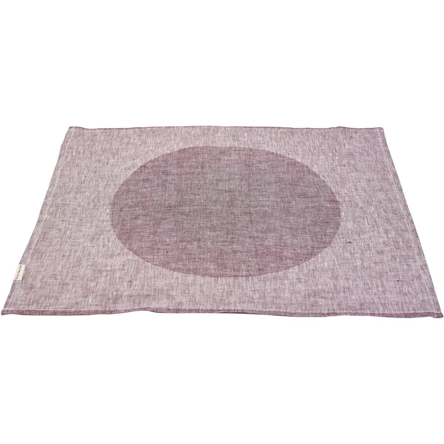 Journey Living Servietten Elise "Big Dot" Cassis Leinen 50 x 50 cm