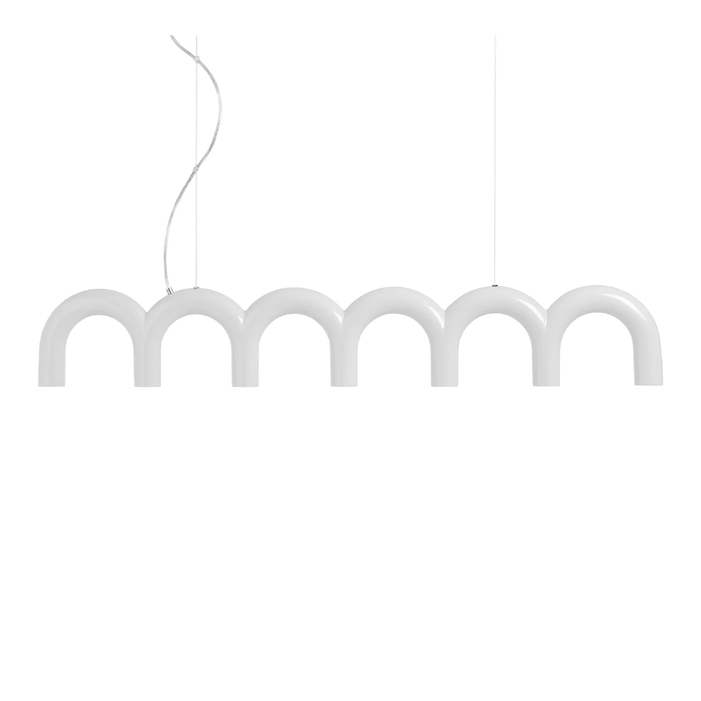 Oblure - Arch Straight White - Pendellampor - Johan Lindstén,Markus Johansson - Vit