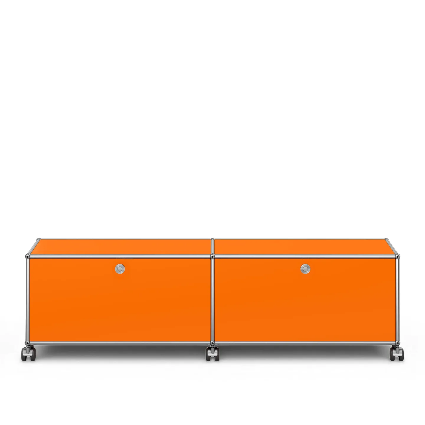 USM - USM Haller TV Furniture M61 Pure Orange - TV-bänkar - Fritz Haller & Paul Schärer - Orange