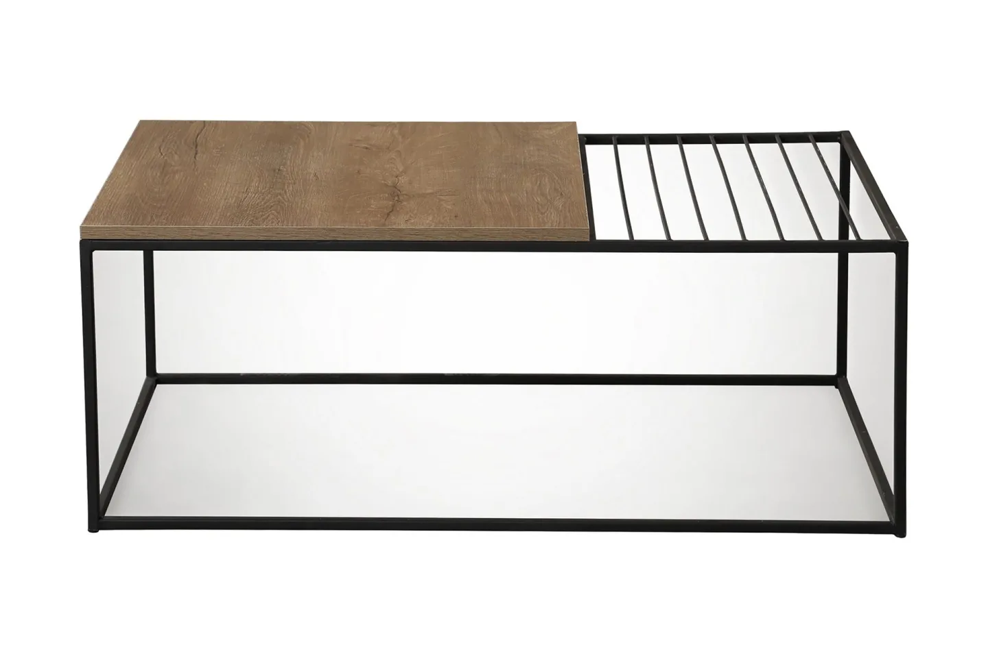 Falan Soffbord 95 cm Ribbor - Ek/Brun