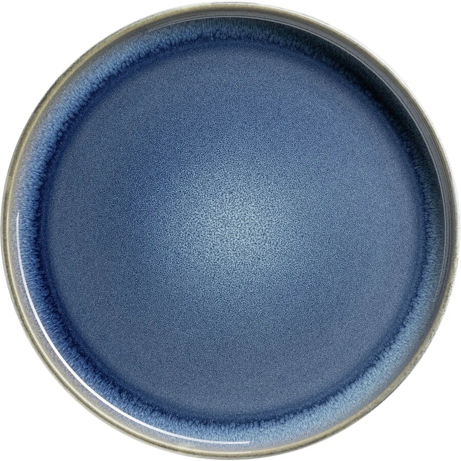 Teller-Set 4-teilig Blau Steinzeug