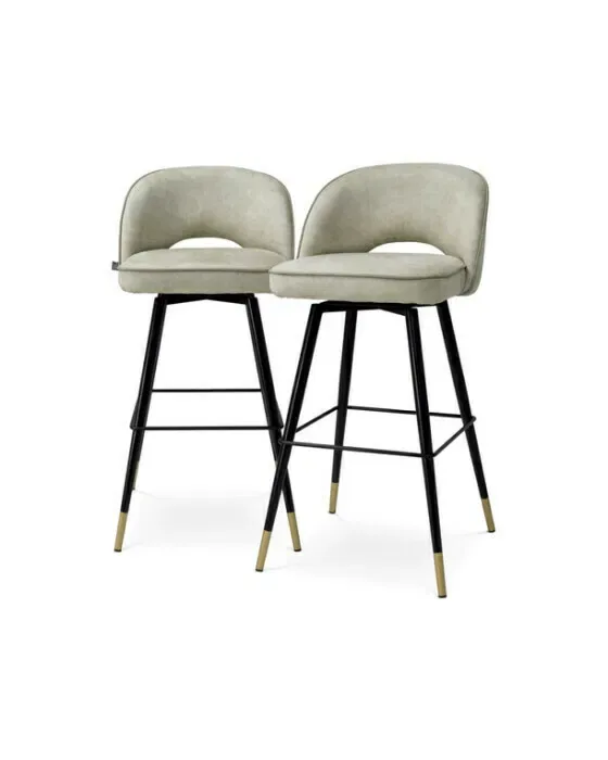 Cliff Bar Stool Mayer Silver Set of 2