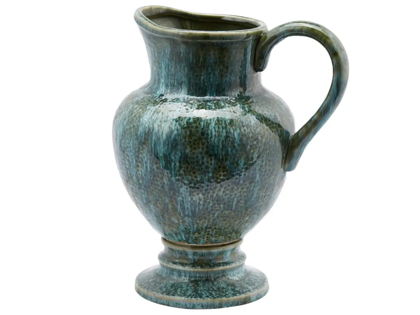 Edg Vase Krug Türkis H: 36 cm | Schubiger Möbel