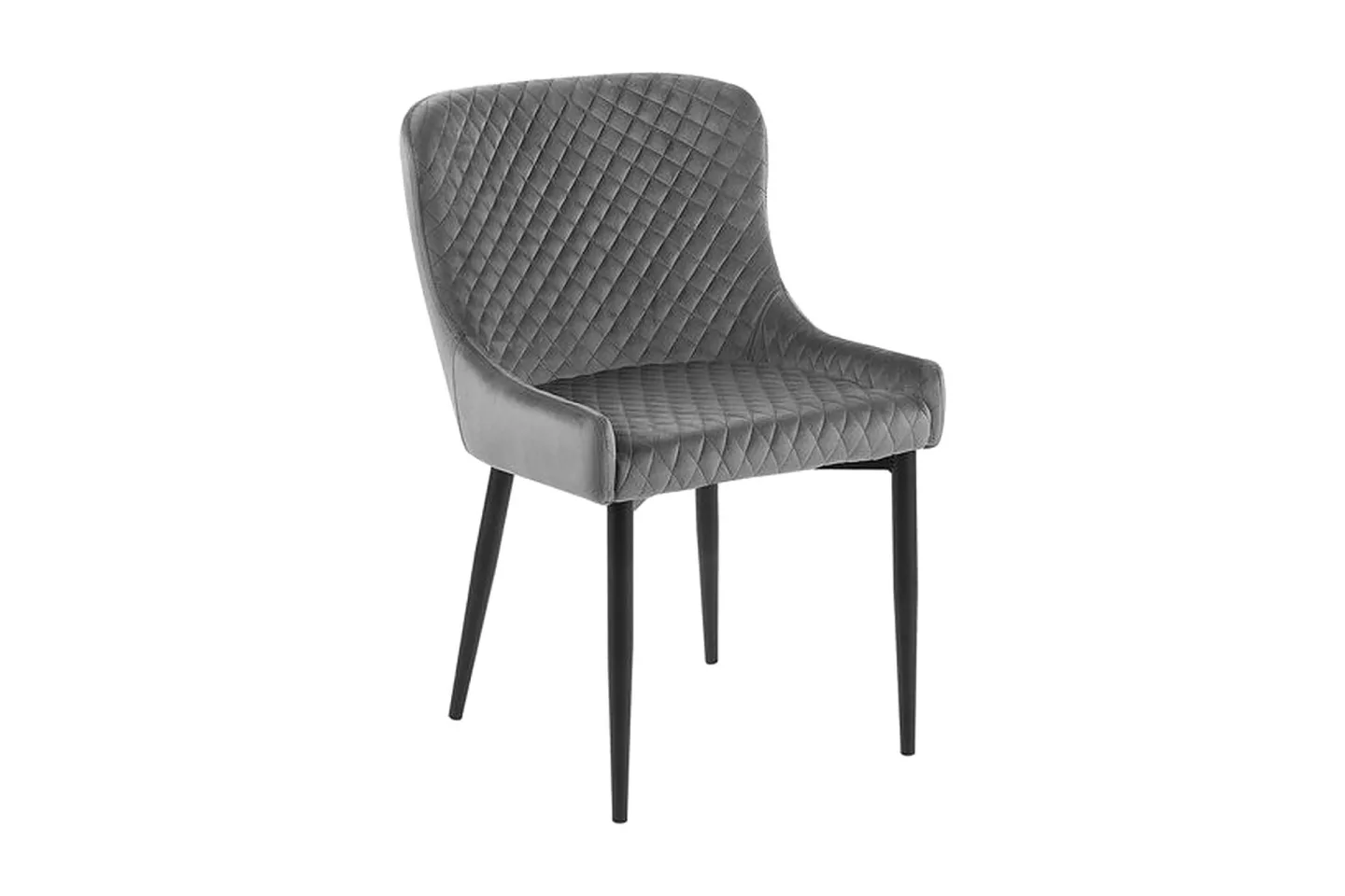 Colino Stol 2-Pack Sammet - Grå