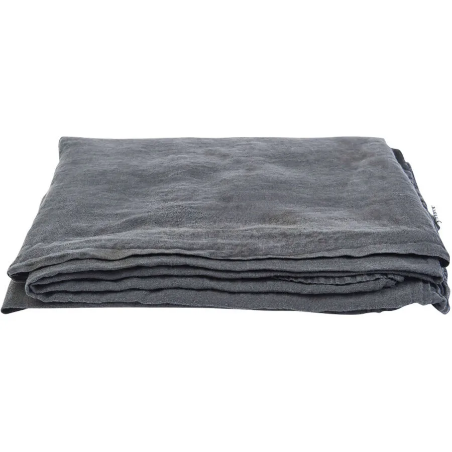 Lavie Oberleintuch Linus anthrazit Leinen 240 x 270 cm