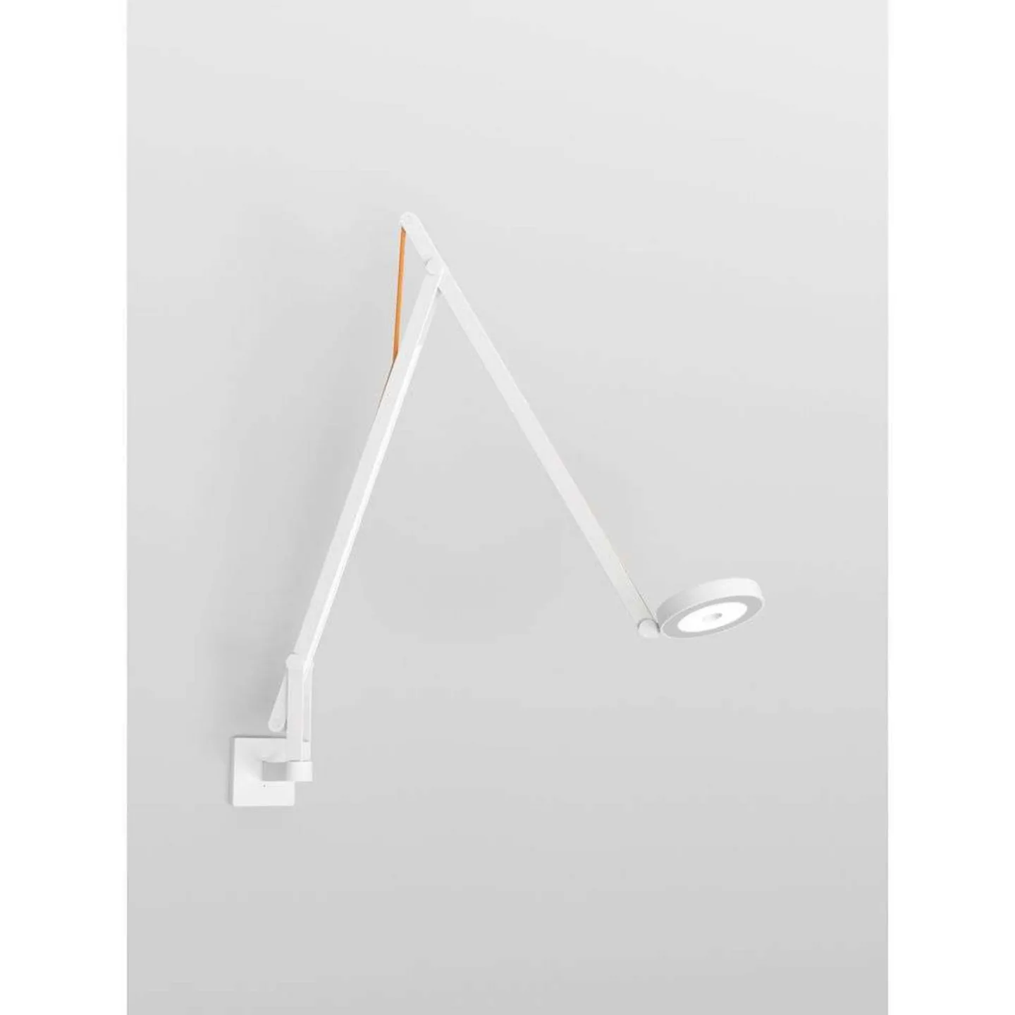 String W1 Wandleuchte DTW Matt White/Orange - Rotaliana - Wohnzimmer - Aluminium