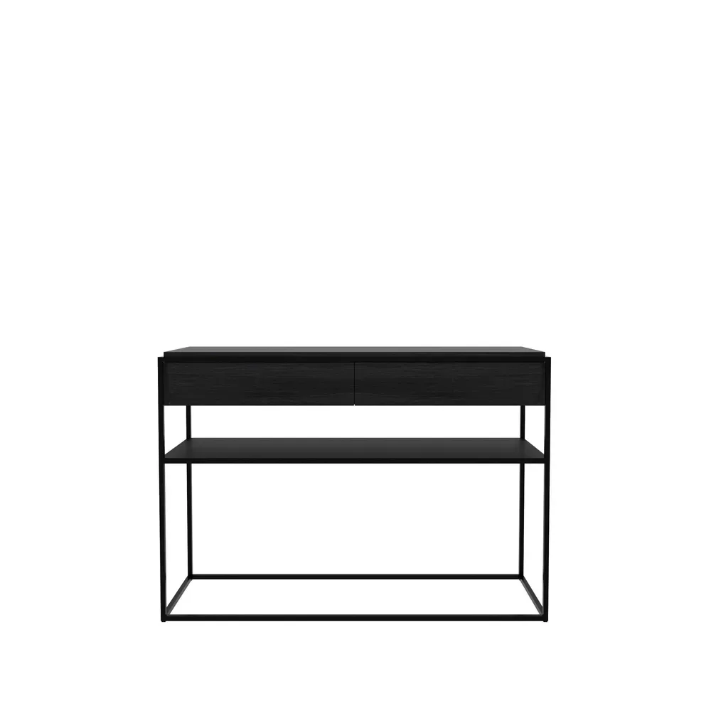 Ethnicraft Monolit Konsolentisch 122x40 cm Oak black-Black