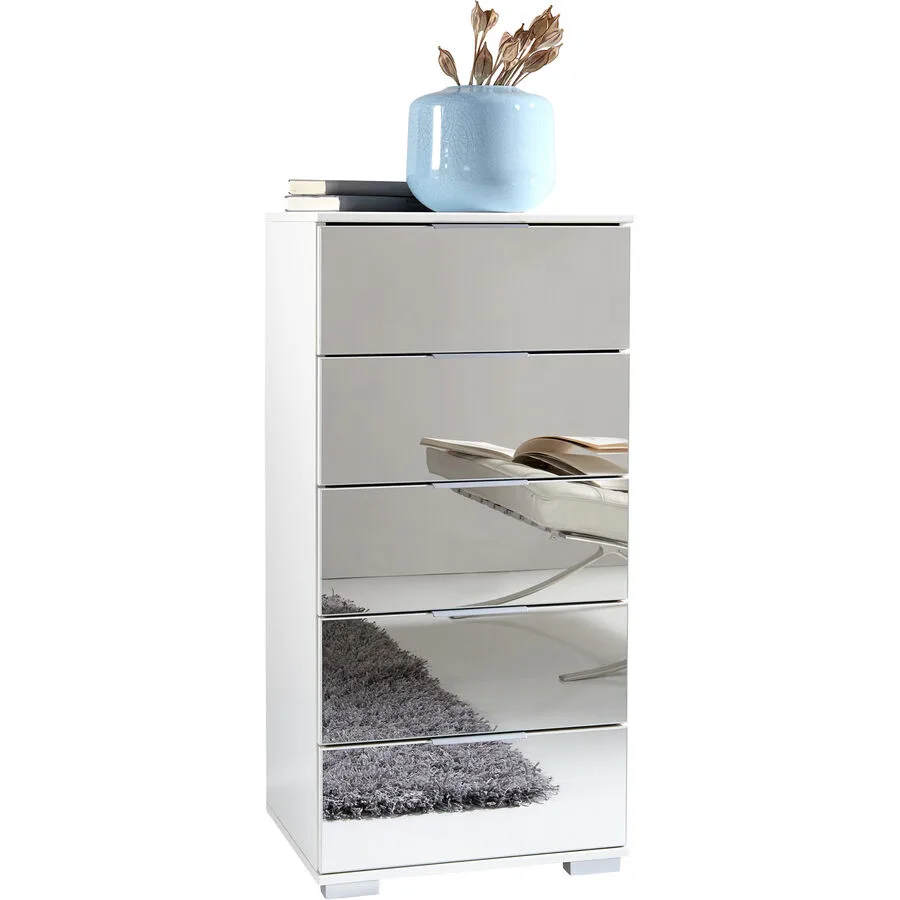 Kommode Peyton C Spiegelglas Holzwerkstoff B 49 H 102 cm
