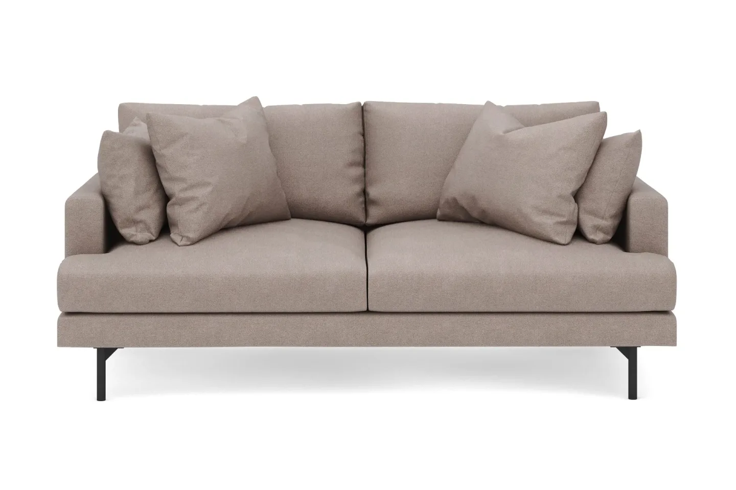 Menard 3-sits Djup Tygsoffa - Brun