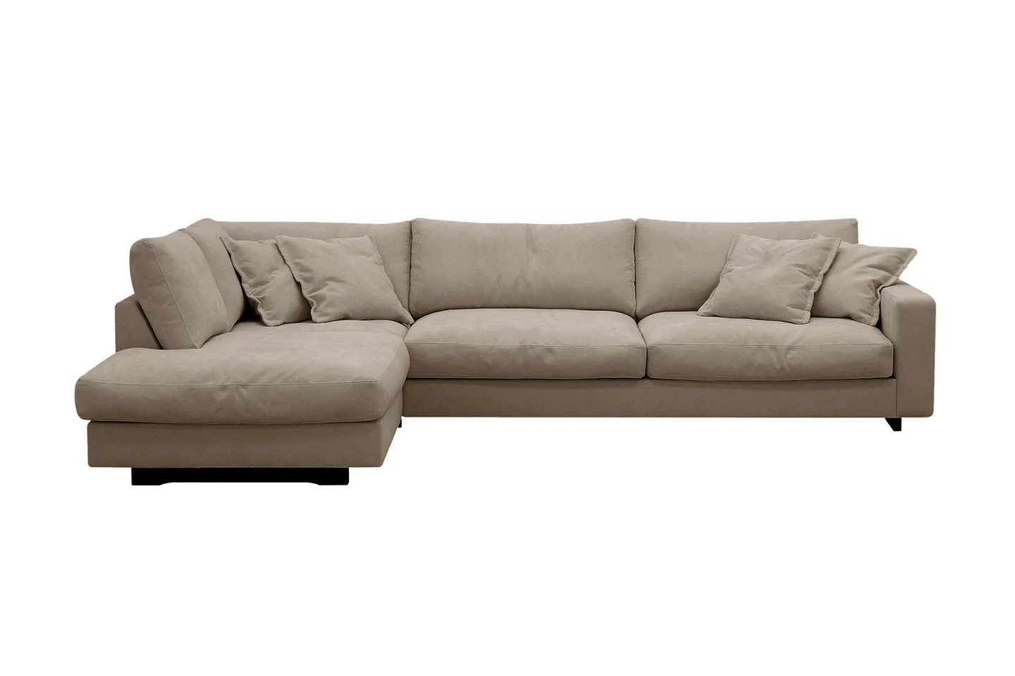 Valencia Extra Djup 4-sits Soffa med Schäslong Vänster - Brun