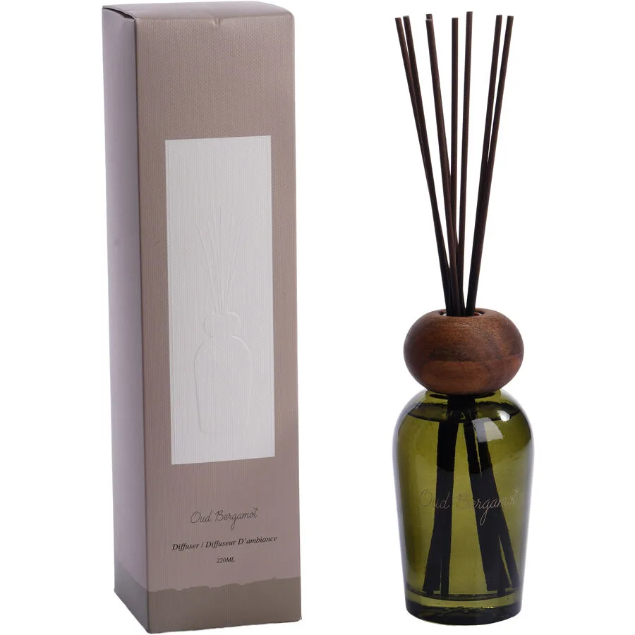 Diffusor Sarina Grün Glas/Holz 220 ml