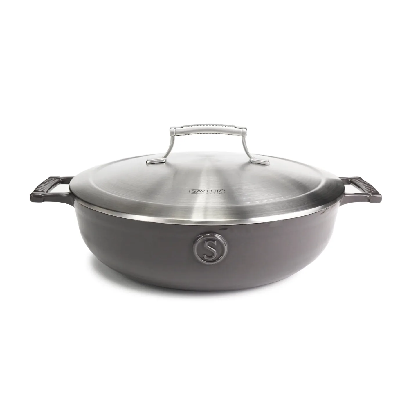 Saveur Selects Voyage Støpejern Lav Gryte - Ø30cm - Kanin Grå