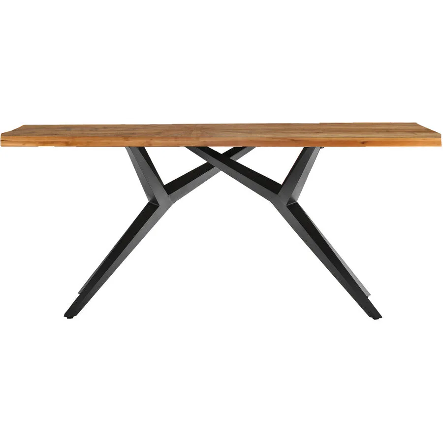 Esstisch Gordon natur Recyceltes Teak massiv Massivholz B 200 T 100 cm