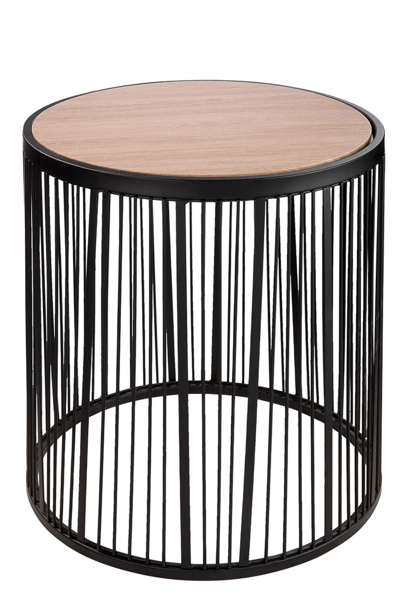 Gilde Beistelltisch Stripes, Schwarz H: 45 cm | Schubiger Möbel