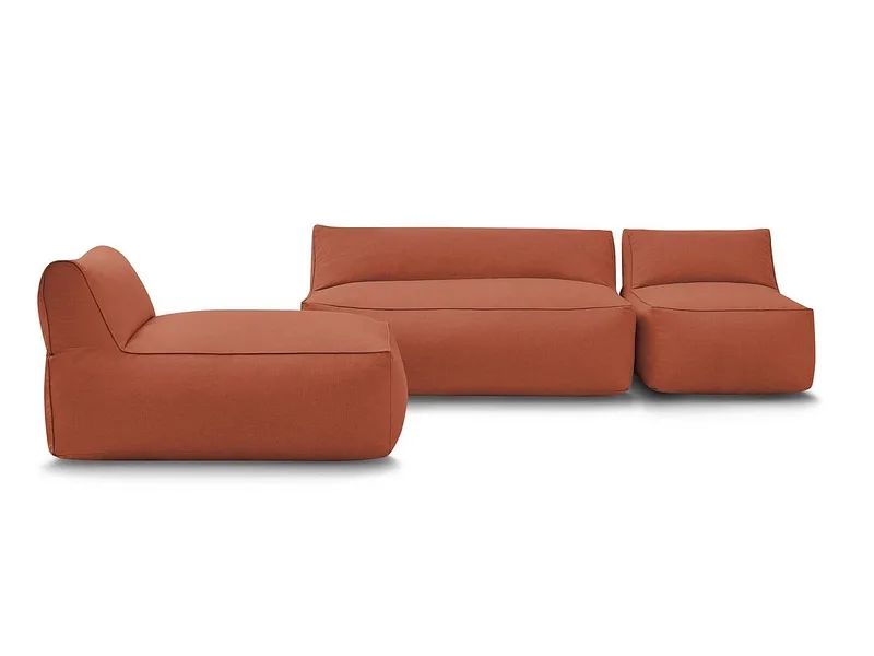 Gartensofa BOBOCHIC RIVIERA Stoff orange