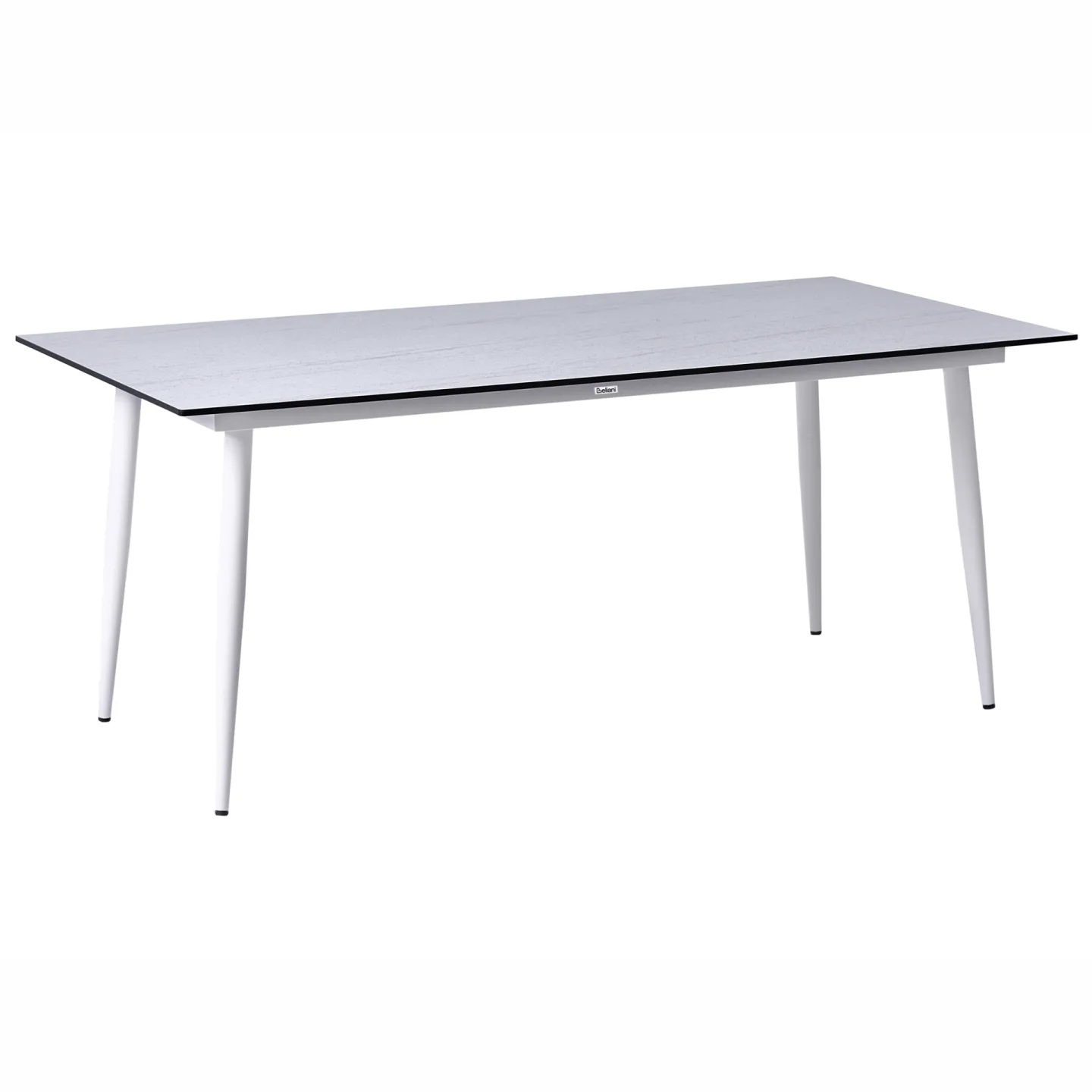Matbord utomhus Tolentino 90x180 cm Steneffekt - Vit/Beige