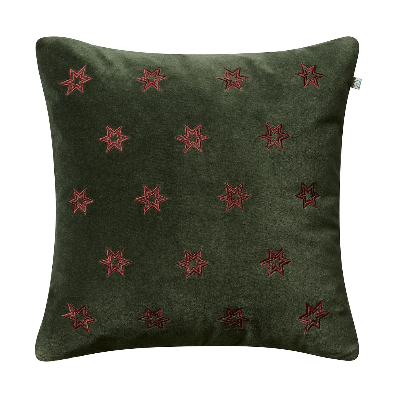 Chhatwal & Jonsson Star kuddfodral 50x50 cm Forest green