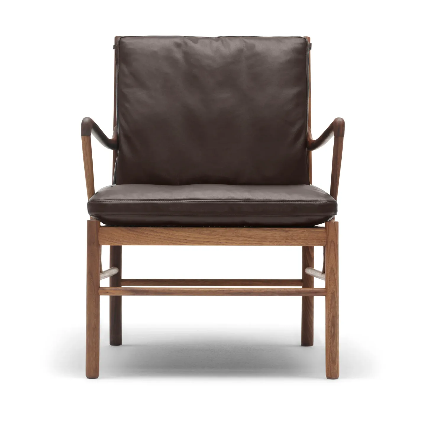 Carl Hansen & Søn OW149 Colonial chair fåtölj Thor 301 läder-oljad valnöt