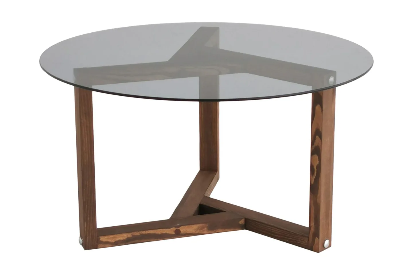 Sibas Soffbord 75 cm Runt - Rökfärgat/Teak