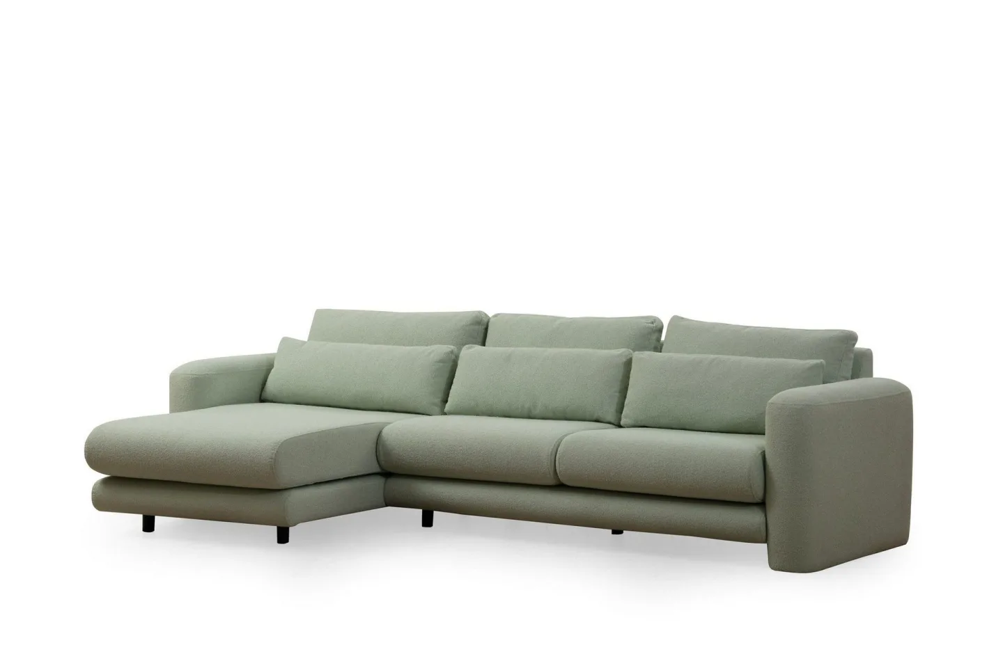 Makhan Soffa m. Divan 3-sits - Grön