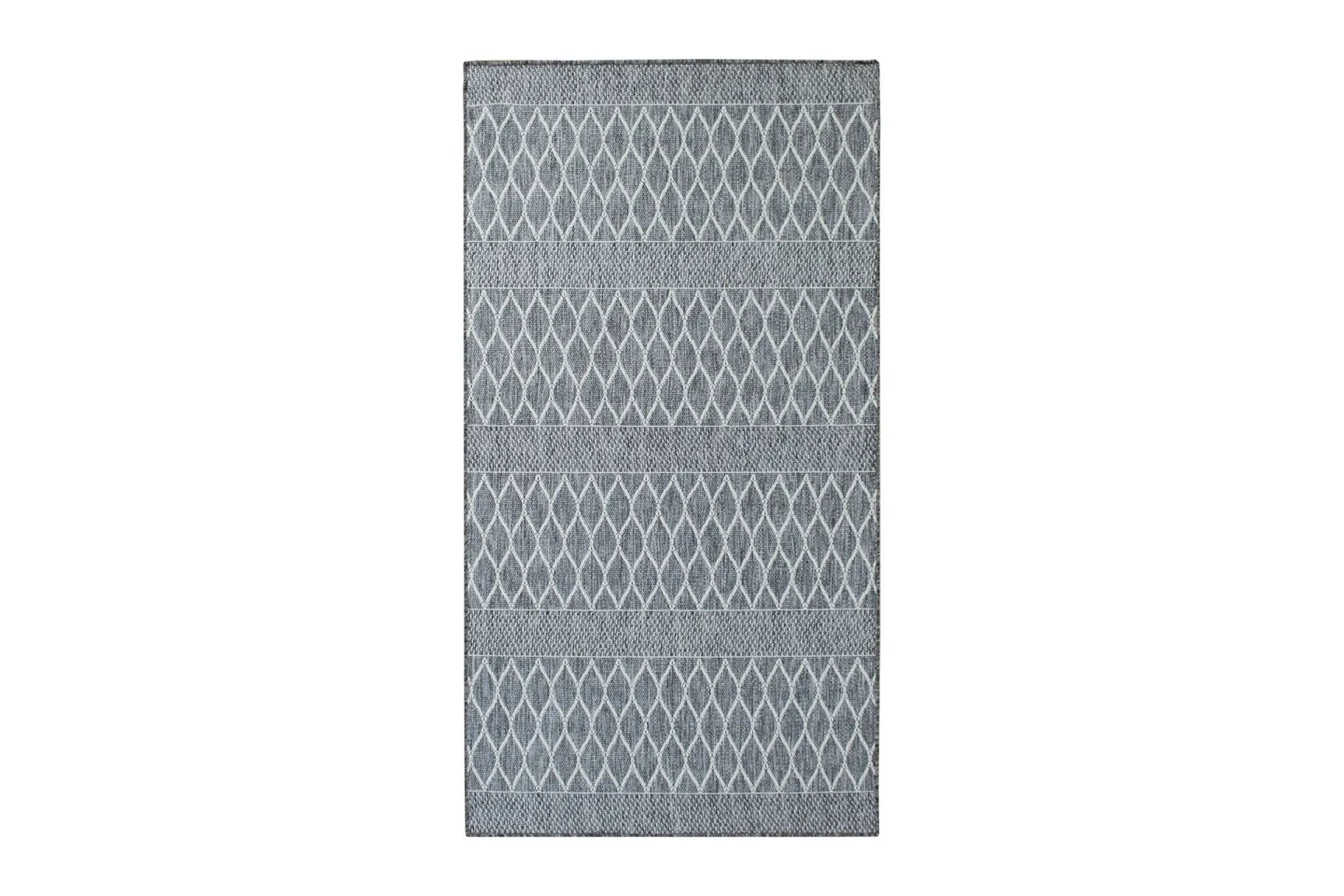 Madrid Bell Flatvävd Matta 80x150 - Grå/Vit