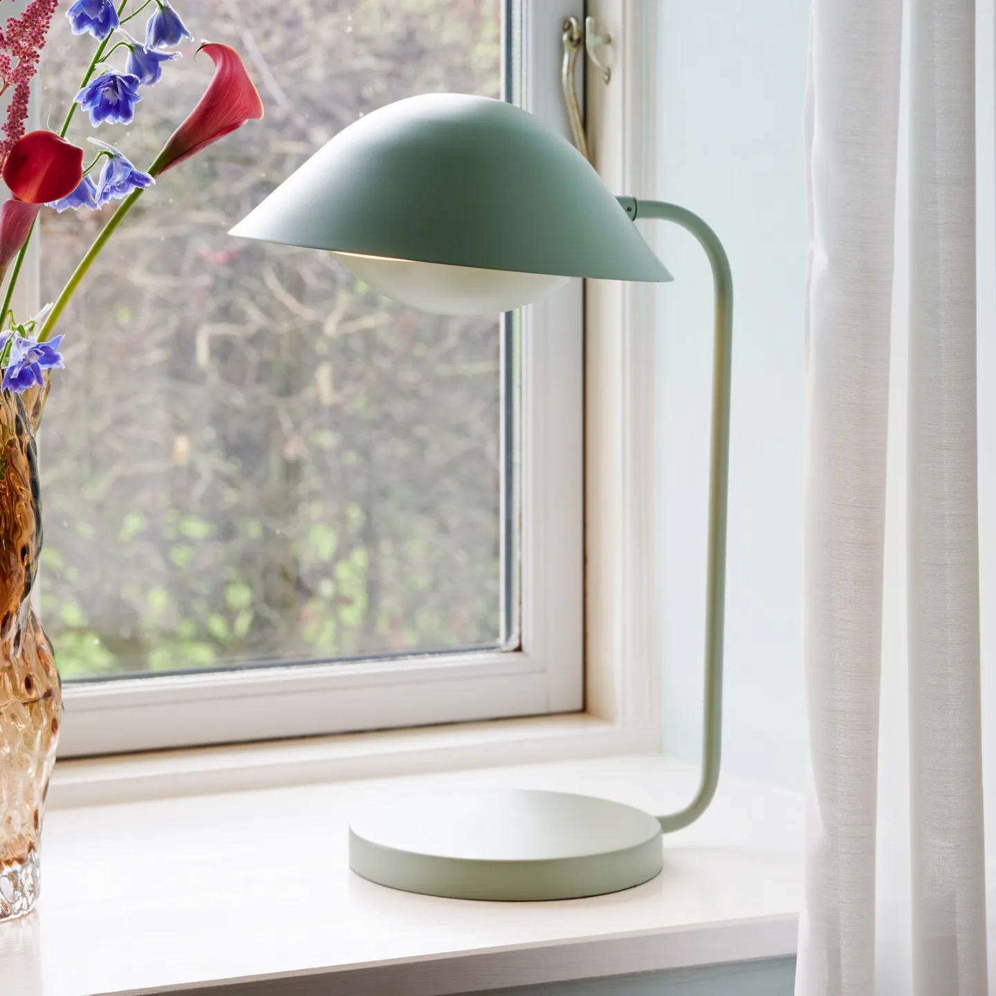 Freya Tischleuchte Green - Nordlux - Wohnzimmer - Metall - Mit Schirm