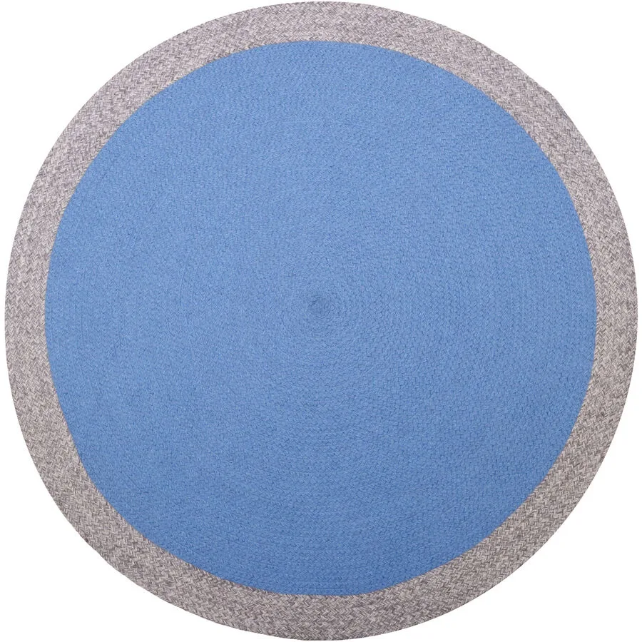 Kinderteppich Trixibelle blue Wolle 120 x 120 cm