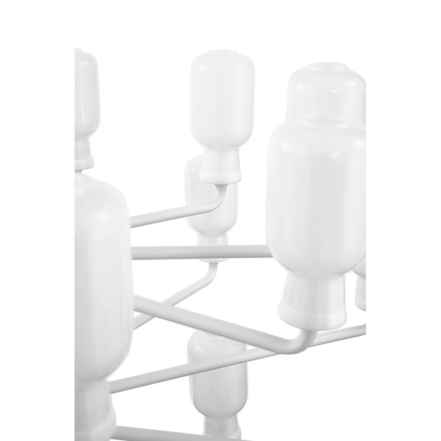 Amp Chandelier Large White - Normann Copenhagen - Wohnzimmer - Metall