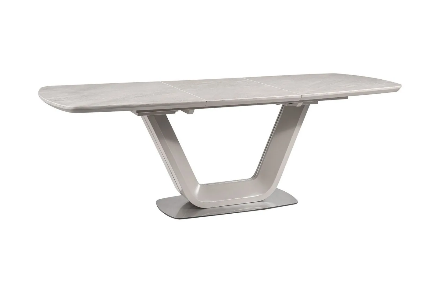 Ventera Förlängningsbart Matbord 160 cm - Keramik/Grå