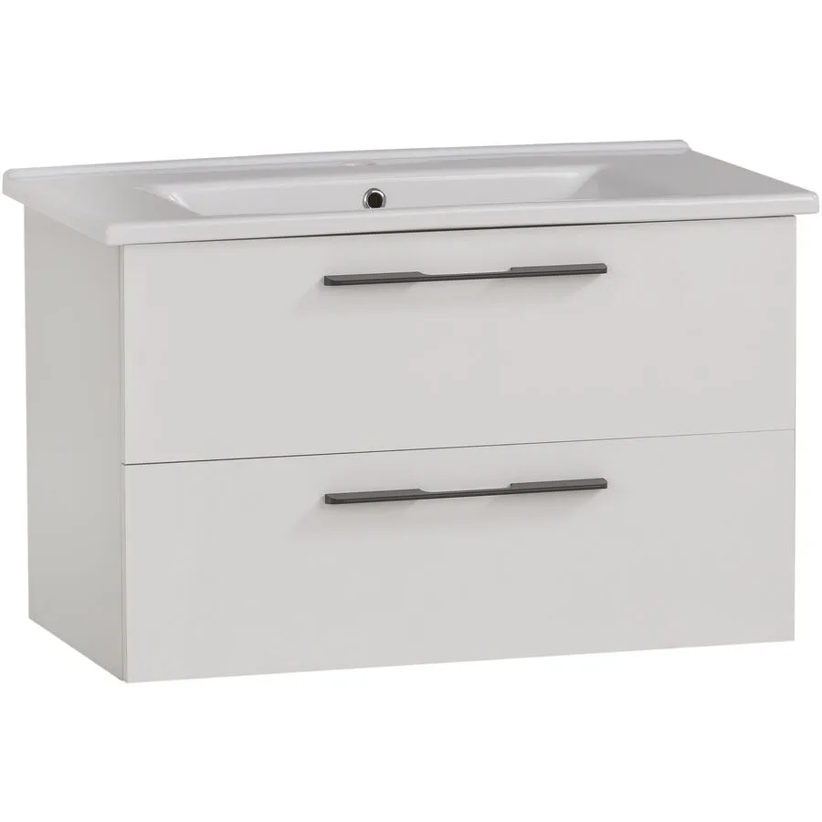 Waschtisch mit Lavabo Maxin weiss matt Holzwerkstoff B 85 cm T 45.5 cm H 54.5 cm