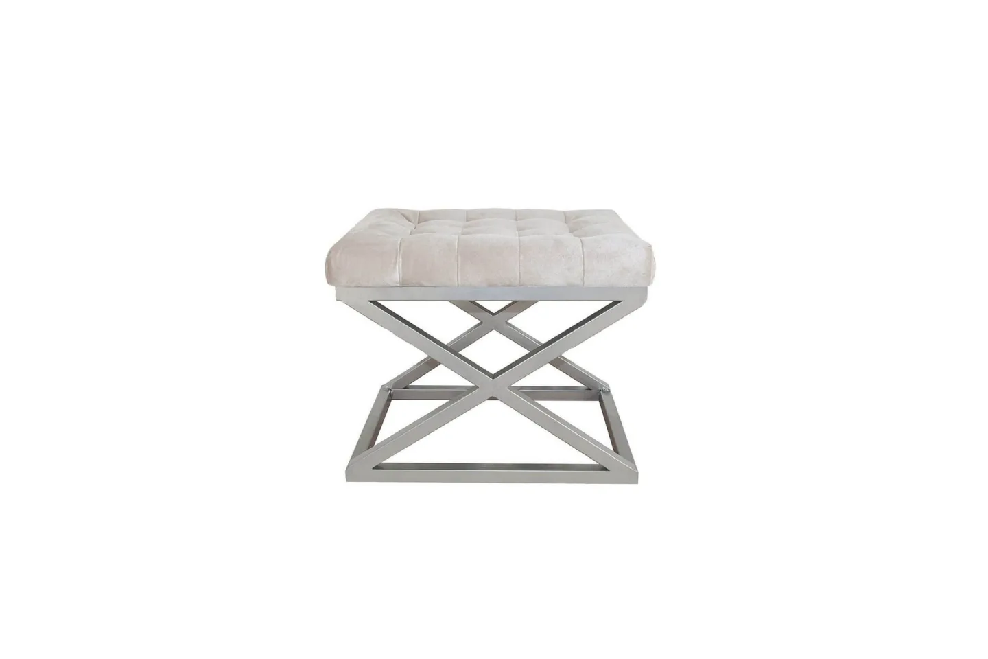 Gillie Sittpuff 40 cm - Vit/Silver