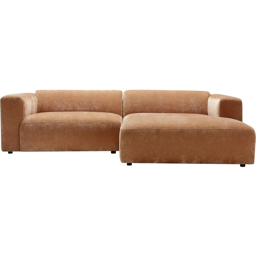 Ecksofa Emma Rechts Stoff Rost B 268 T 102 cm