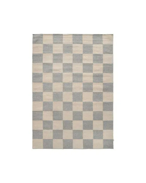 Square tæppe grå/natur
