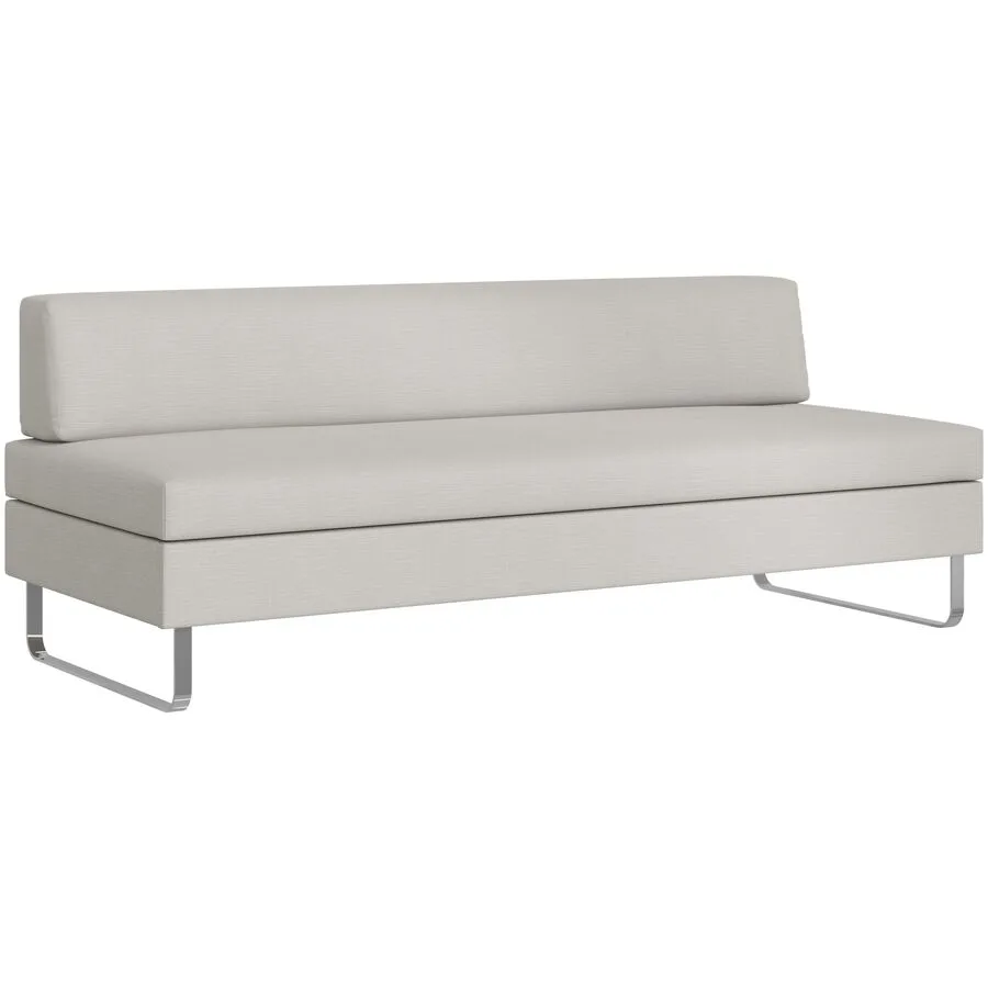 SWISS PLUS Bettsofa Bed for Living Singolo Grau Stoff 205 cm 85 cm Ausziehbar - Farbe: steingrau - Möbel Konfigurator: Traummöbel individuell