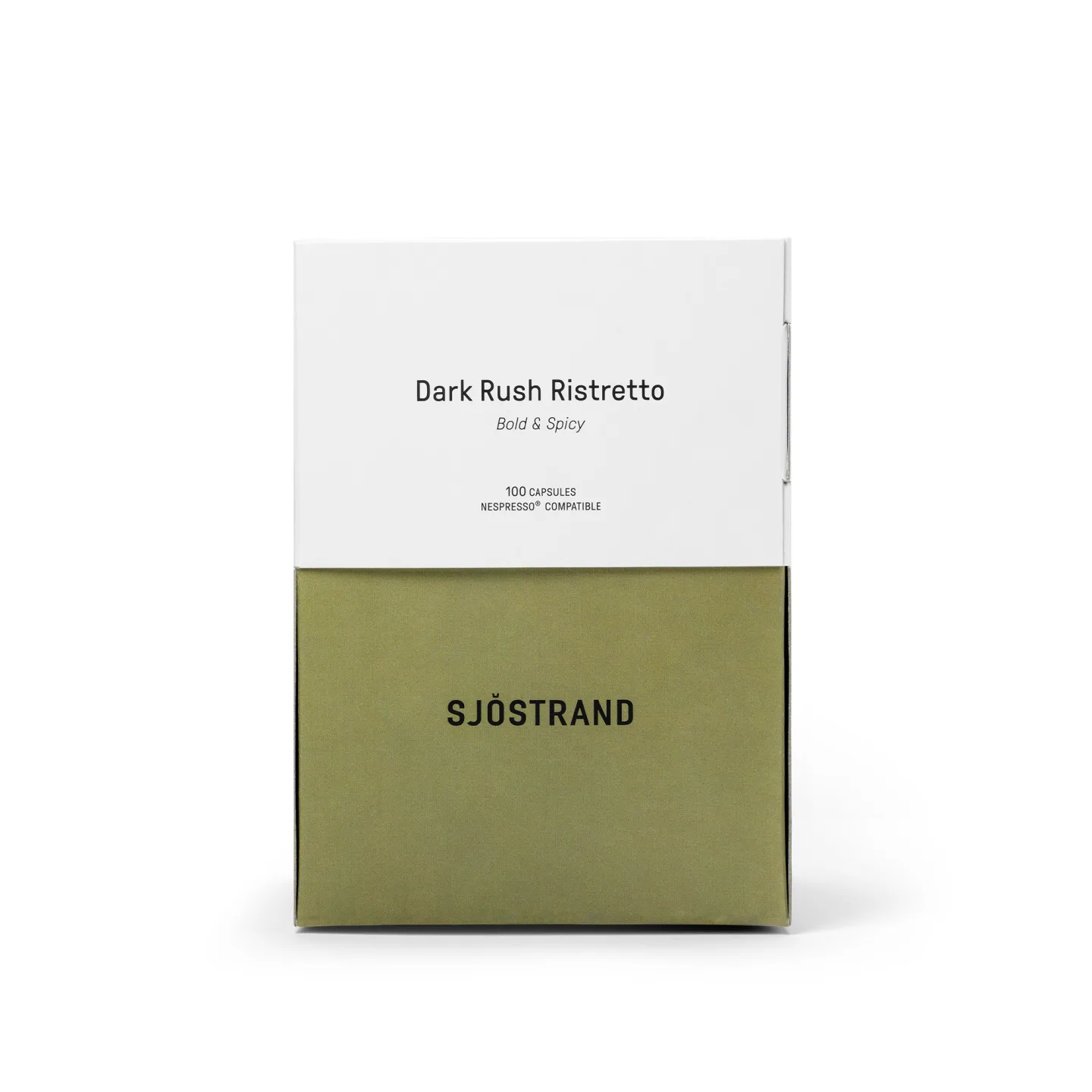 Sjöstrand Coffee - Dark Rush Ristretto kaffekapslar 100-pack - Tillbehör till köksmaskiner - Grön - Papper