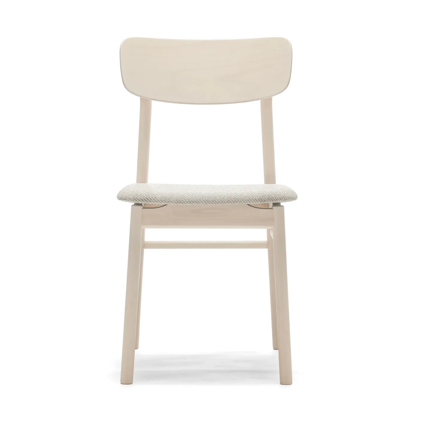 Stolab Prima Vista Stuhl weißgeölte Birke Tyg Atto Driftwood V3576/01 Grau