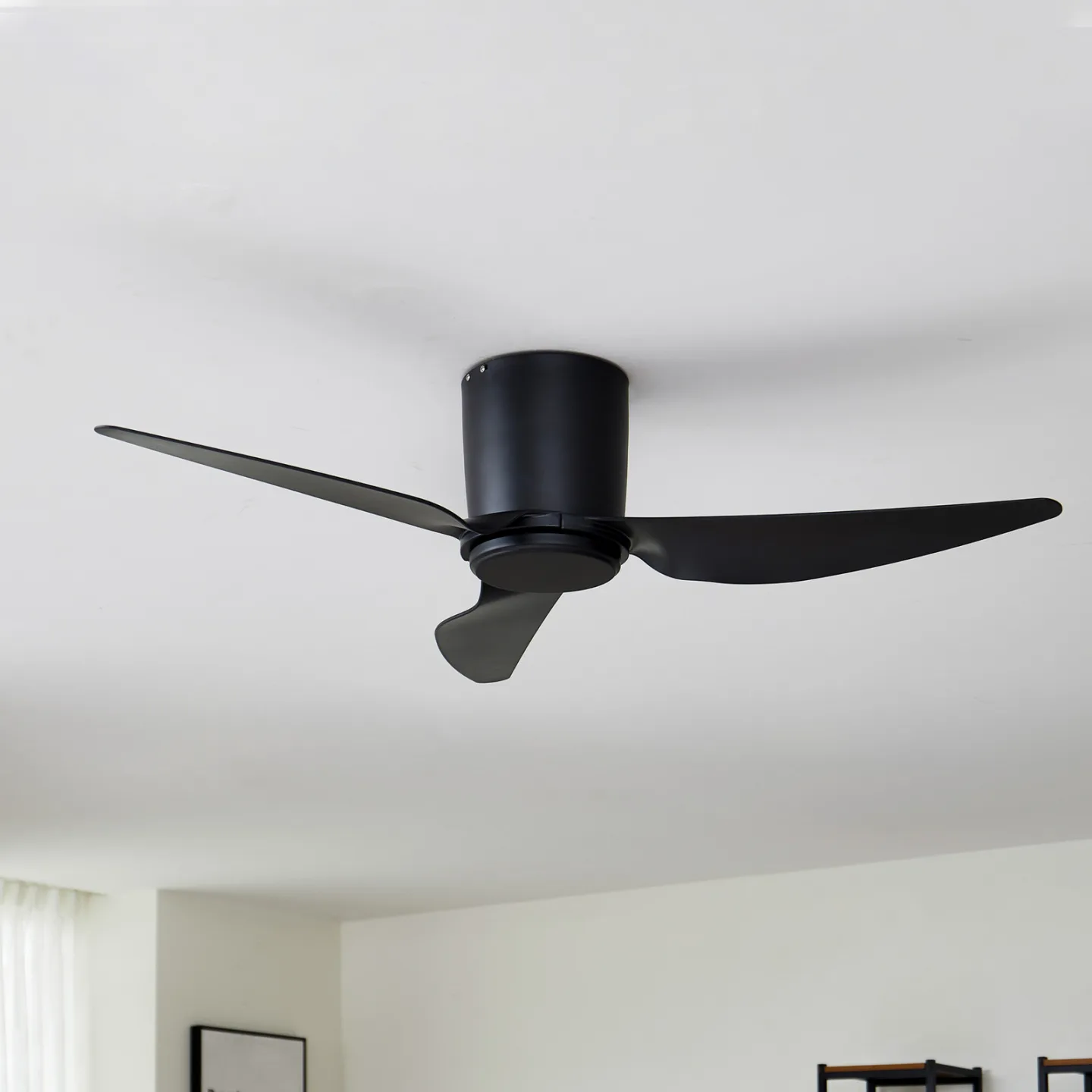 Aulo loftventilator Ø 123 cm sort støjsvag DC - Lindby - Stue - Moderne - Metal