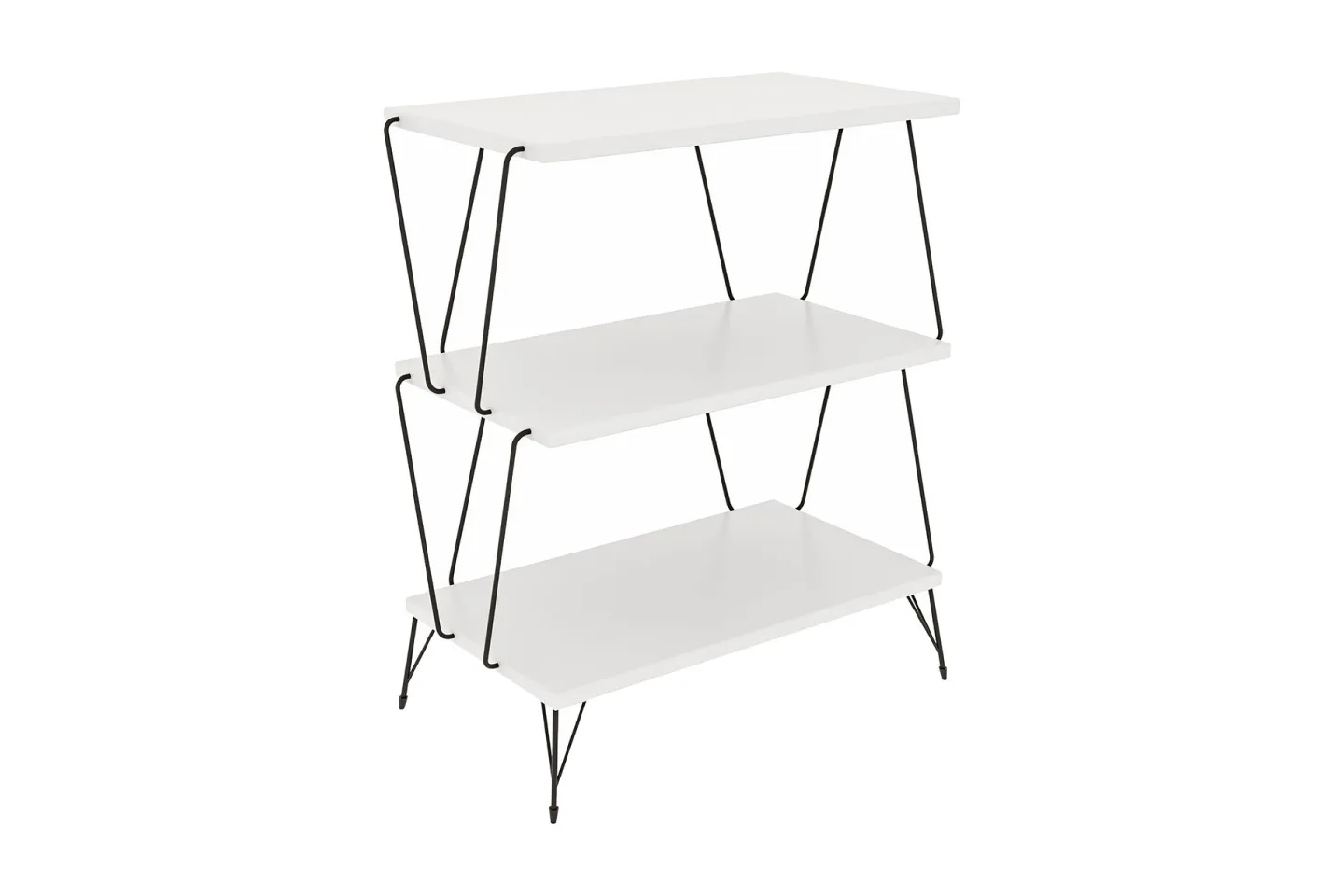 Sidobord Igazz 48 cm - Vit/Svart